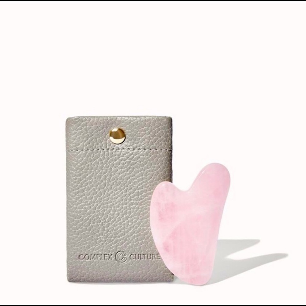 BNIB Complex Culture Rose Quartz Gua Sha Sculpture Stone
